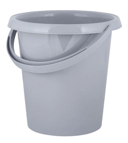 Ведро Plast Team Stockholm 12л серый шторм